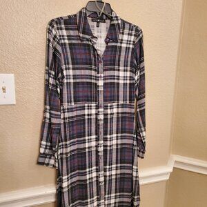 Derek Heart Plaid Dress